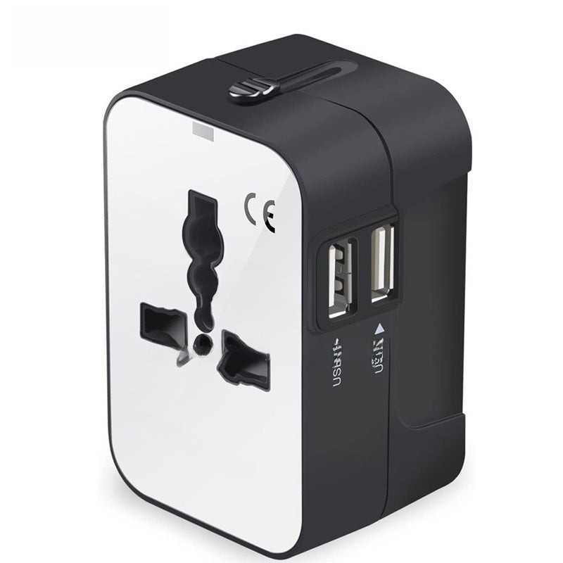 Universal Travel Adapter with Dual USB Ports