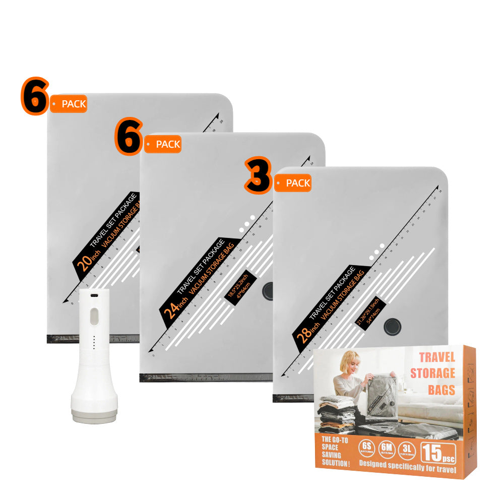 Vacuum Compression Bag Set with Electric Pump