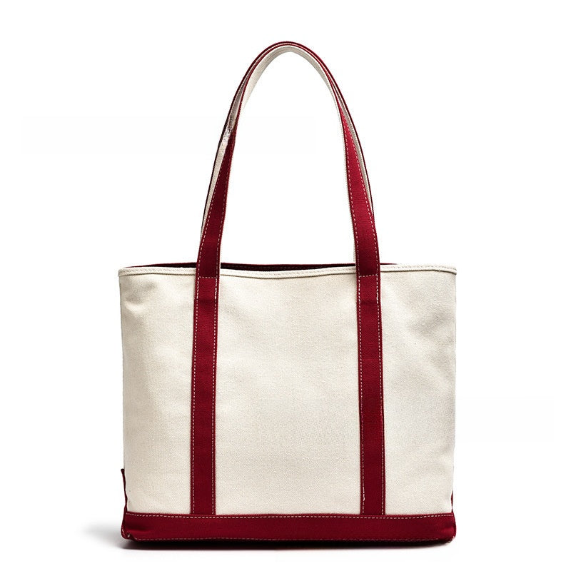 Personalized Boat-Shaped Canvas Shoulder Bag