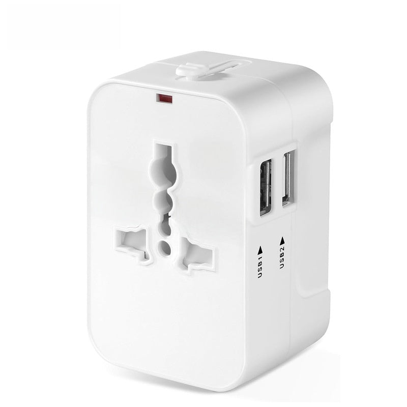Universal Travel Adapter with Dual USB Ports