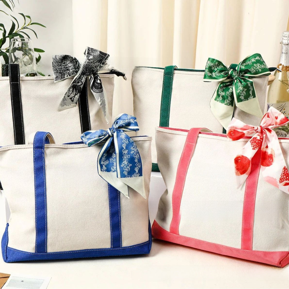 Personalized Boat-Shaped Canvas Shoulder Bag