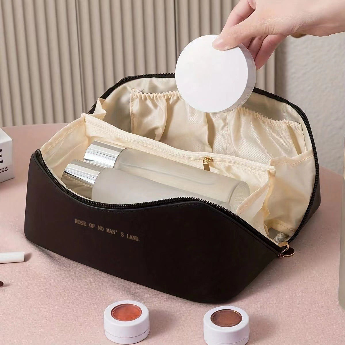 Travel Cosmetic Bag with Organizer