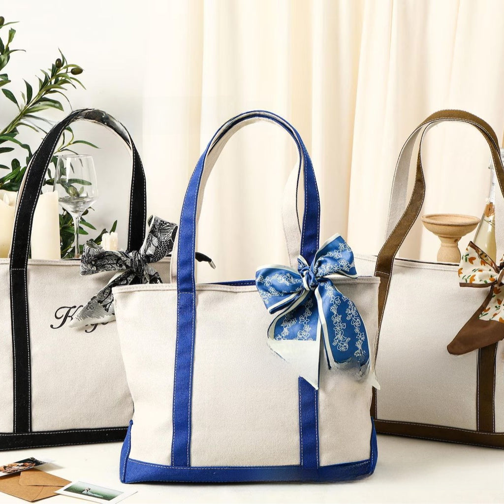 Personalized Boat-Shaped Canvas Shoulder Bag