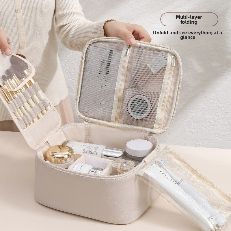 Leather Travel Cosmetics Bag