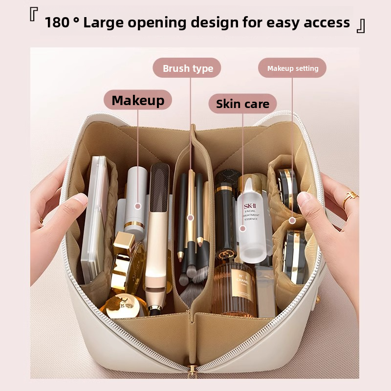 Travel Cosmetic Bag with Organizer