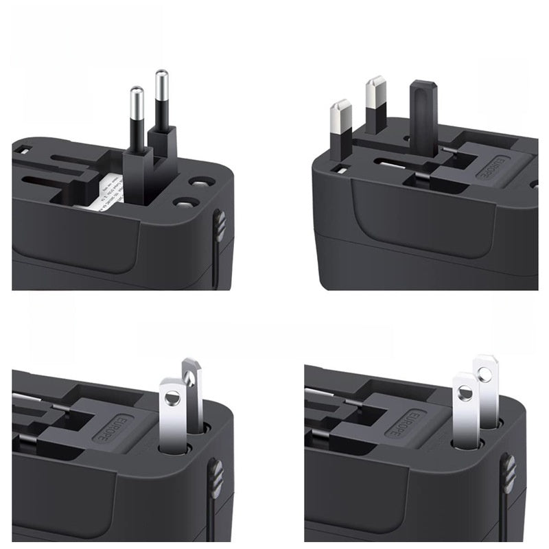 Universal Travel Adapter with Dual USB Ports