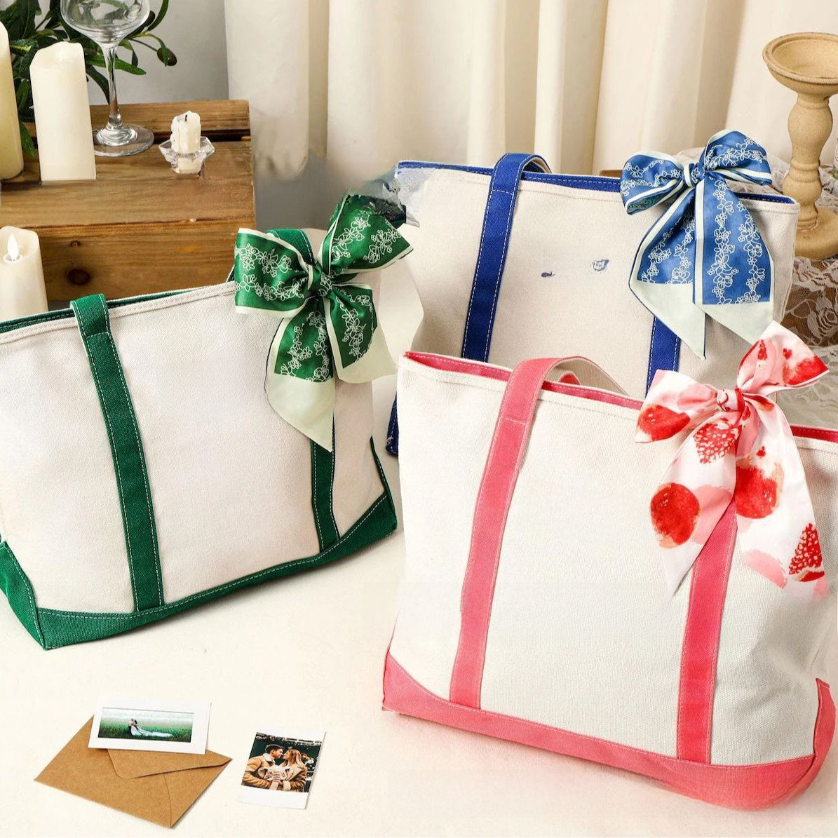 Personalized Boat-Shaped Canvas Shoulder Bag