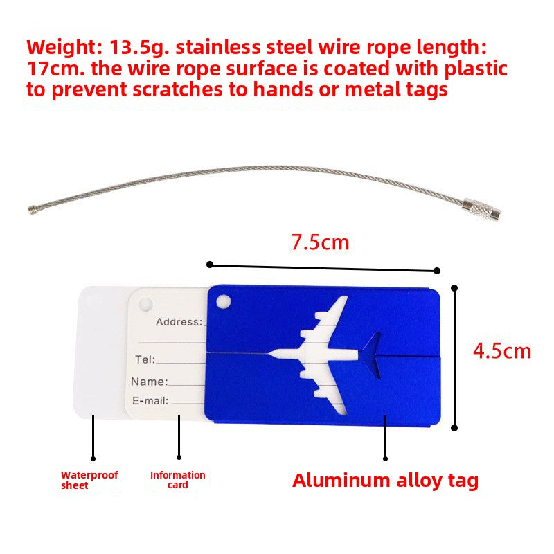 Personalized Aluminum Luggage Tag